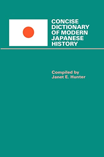 Concise dictionary of modern Japanese history Cover