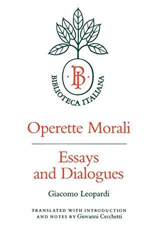 Operette Morali Cover