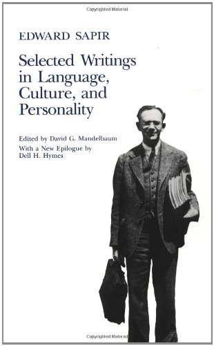 Selected Writings of Edward Sapir in Language, Culture, and Personality Cover