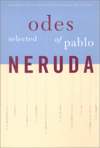 Selected odes of Pablo Neruda Cover