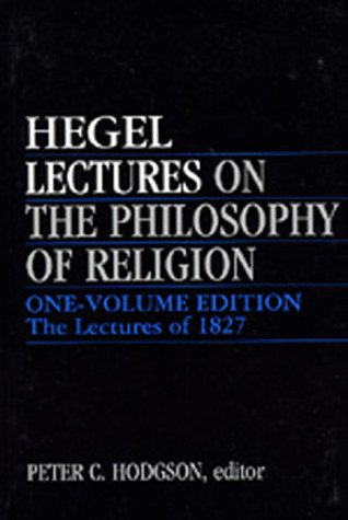 Lectures on the philosophy of religion Cover