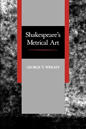 Shakespeare's Metrical Art Cover