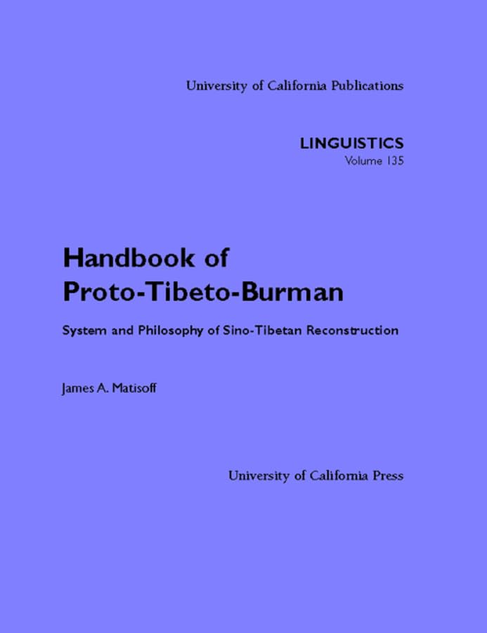 Handbook of Proto-Tibeto-Burman Cover