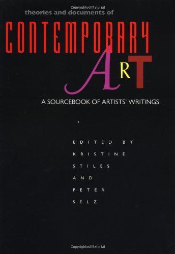 Theories and documents of contemporary art Cover