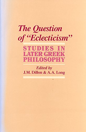 The Question of 'Eclecticism  Cover