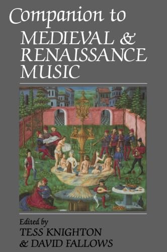 Companion to medieval and renaissance music Cover