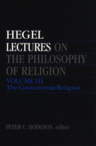 Lectures on the Philosophy of Religion, Vol. III Cover