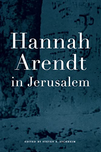 Hannah Arendt in Jerusalem Cover