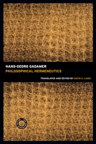 Philosophical Hermeneutics Cover