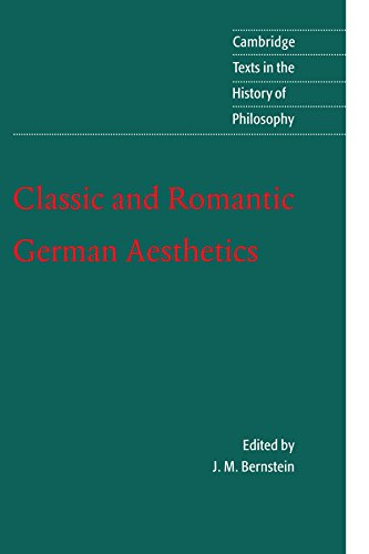 Classic and romantic German aesthetics Cover
