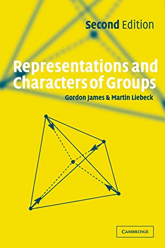 Representations and characters of groups Cover