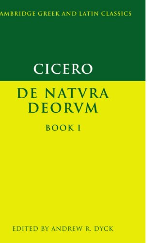 De natura deorum. Cover