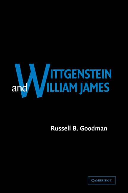 Wittgenstein and William James Cover