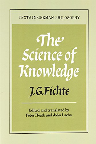 Science of knowledge ; with the First and Second introductions Cover