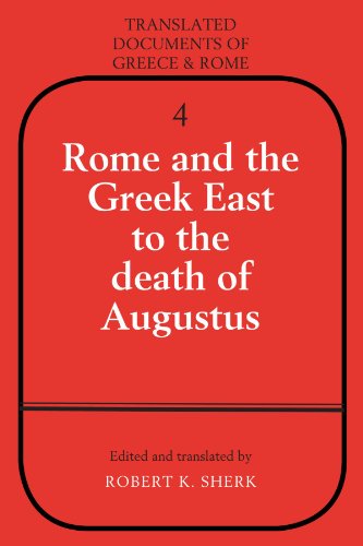 Rome and the Greek East to the death of Augustus Cover