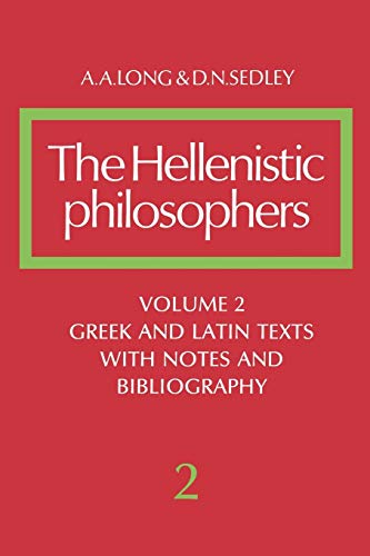 The Hellenistic Philosophers, Volume 2 Cover