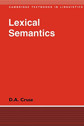 Lexical semantics Cover