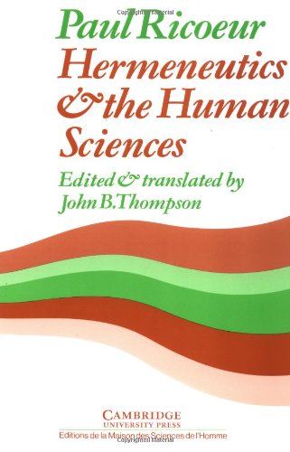 Hermeneutics and the human sciences Cover
