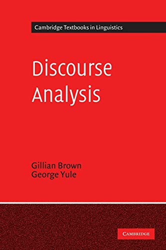 Discourse analysis Cover