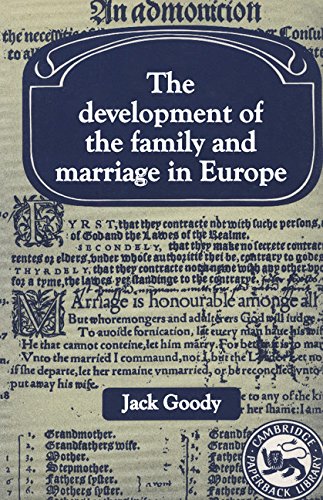 The development of the family and marriage in Europe Cover