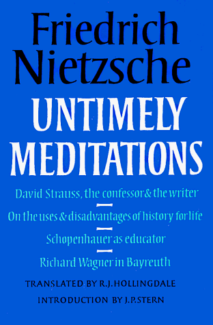 Untimely meditations Cover
