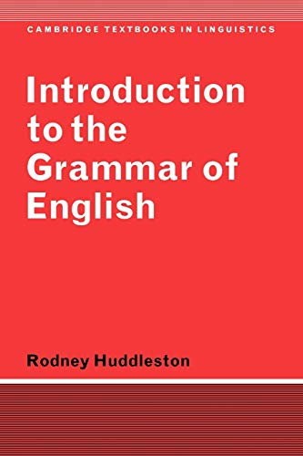 Introduction to the grammar of English Cover