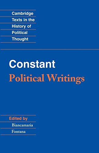 The political writings of Benjamin Constant Cover