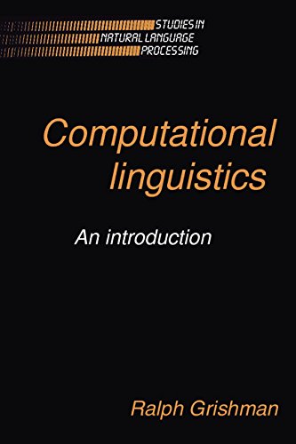 Computational linguistics Cover