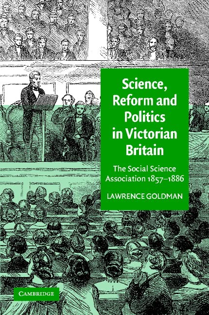 Science, Reform, and Politics in Victorian Britain Cover