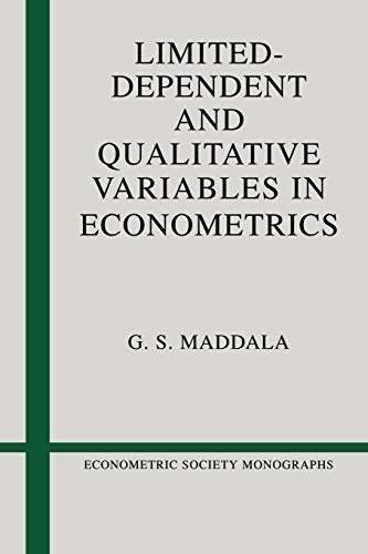 Limited-Dependent and Qualitative Variables in Econometrics (Econometric Society Monographs) Cover
