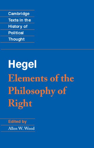 Elements of the philosophy of right Cover