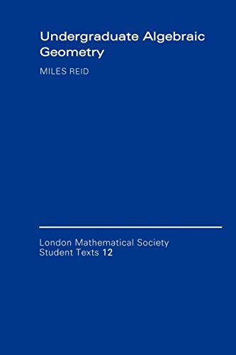 Undergraduate algebraic geometry Cover