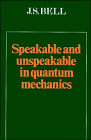 Speakable and unspeakable in quantum mechanics Cover