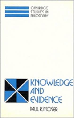 Knowledge and evidence Cover