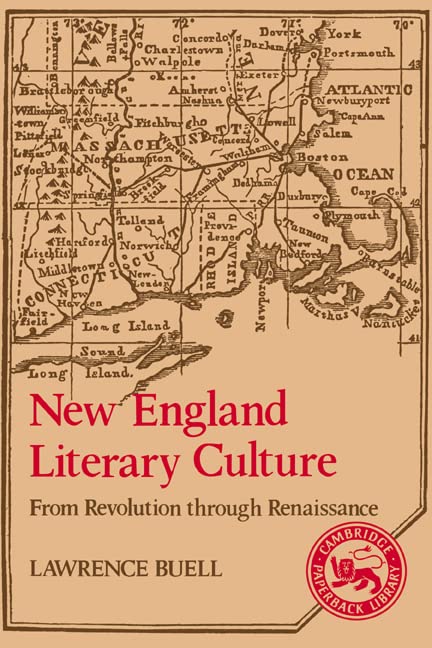 New England Literary Culture Cover