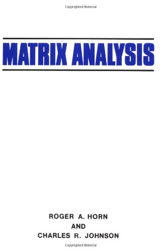 Matrix Analysis Cover