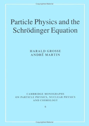 Particle Physics and the Schrödinger Equation (Cambridge Monographs on Particle Physics, Nuclear Physics and Cosmology) Cover