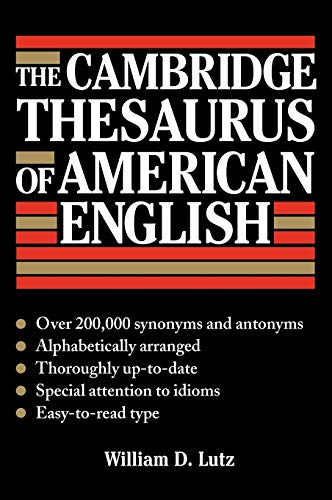 The Cambridge thesaurus of American English Cover