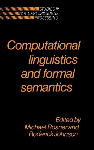 Computional linguistics and formal semantics Cover