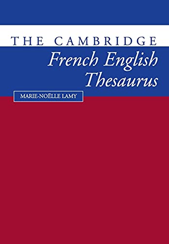The Cambridge French-English thesaurus Cover