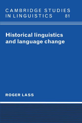 Historical linguistics and language change Cover