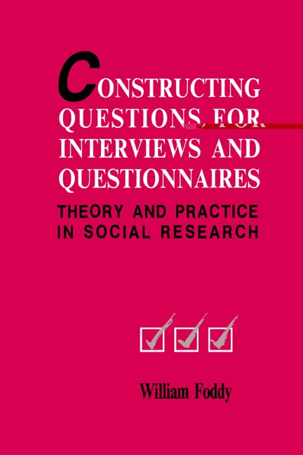 Constructing questions for interviews and questionnaires Cover