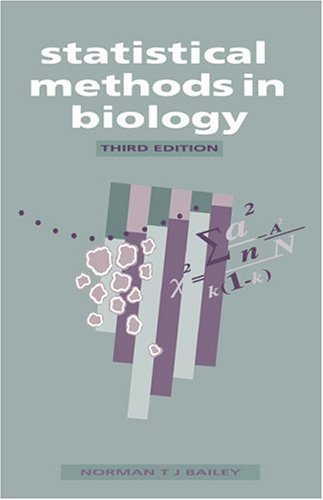 Statistical methods in biology Cover