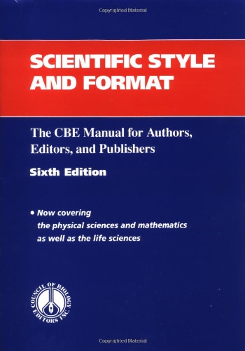Scientific style and format Cover