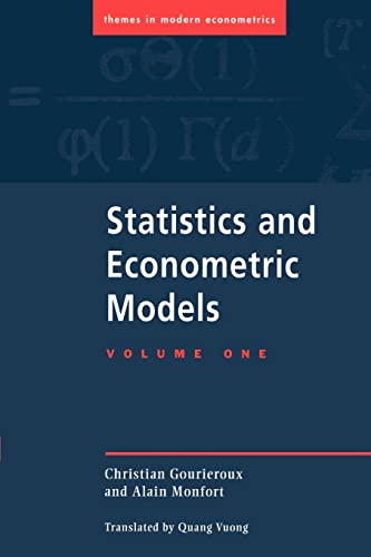 Statistics and econometric models Cover
