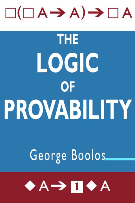 The Logic of provability Cover