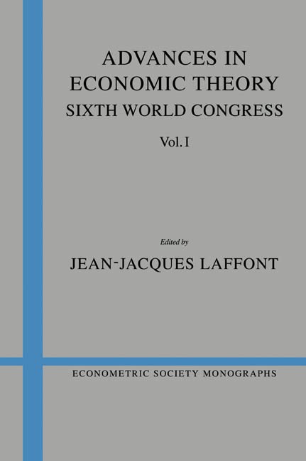 Advances in Economic Theory Cover