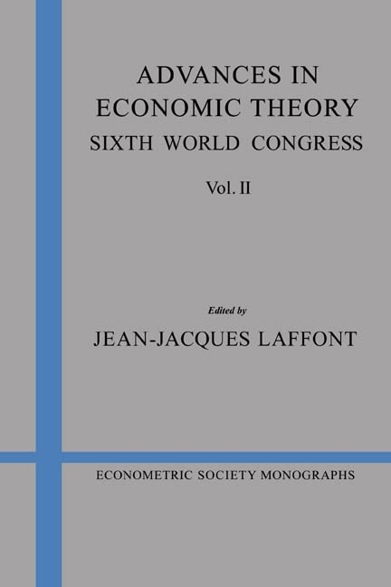 Advances in Economic Theory Cover