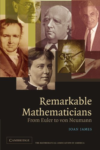 Remarkable mathematicians Cover