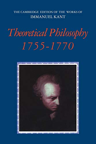 Theoretical philosophy, 1755-1770 Cover